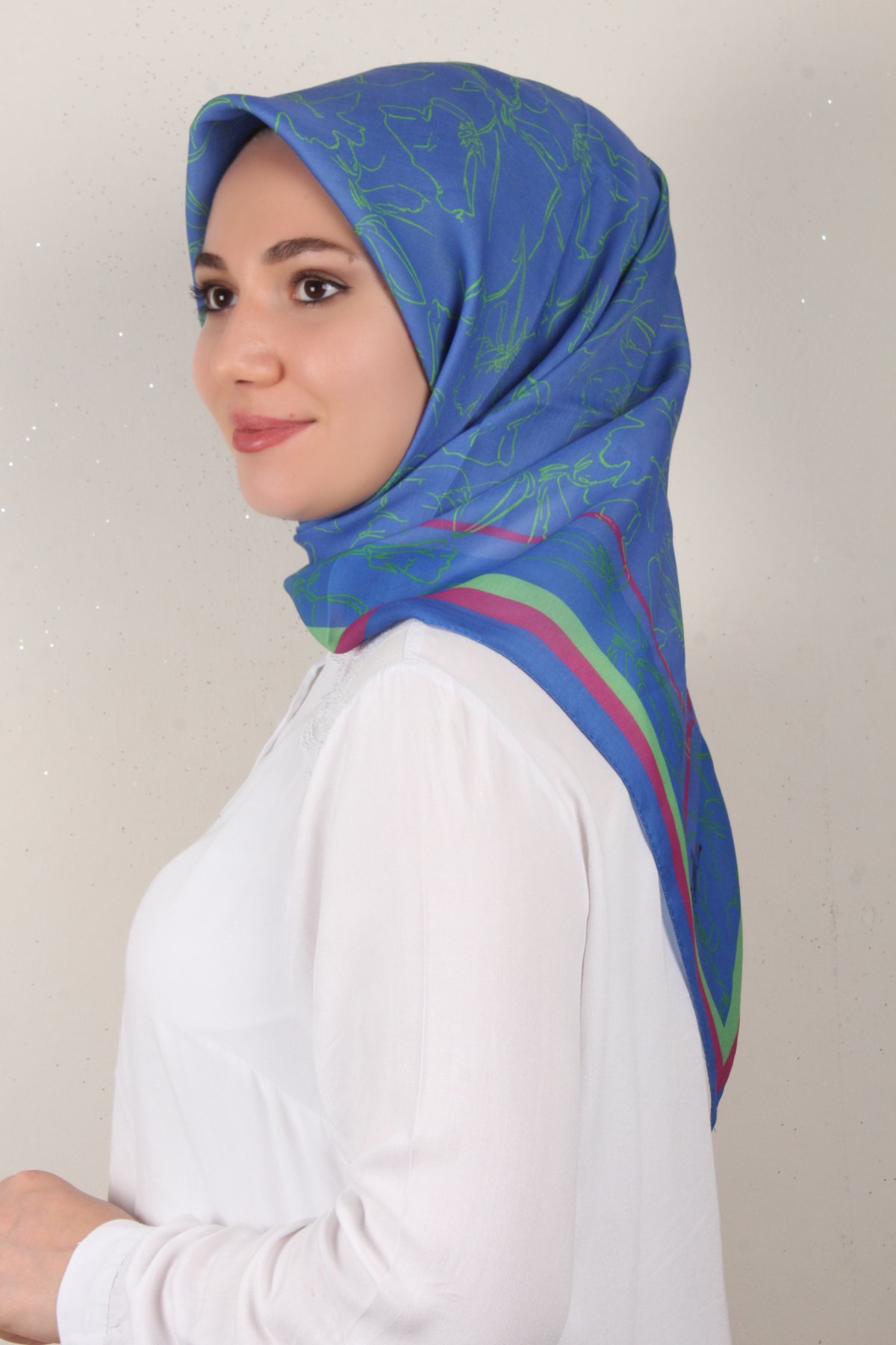 Nirvana Soft Eşarp 8098-14 İndigo