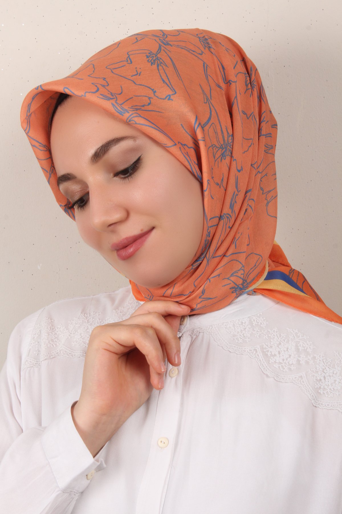 Nirvana Soft Eşarp 8098-3 Turuncu