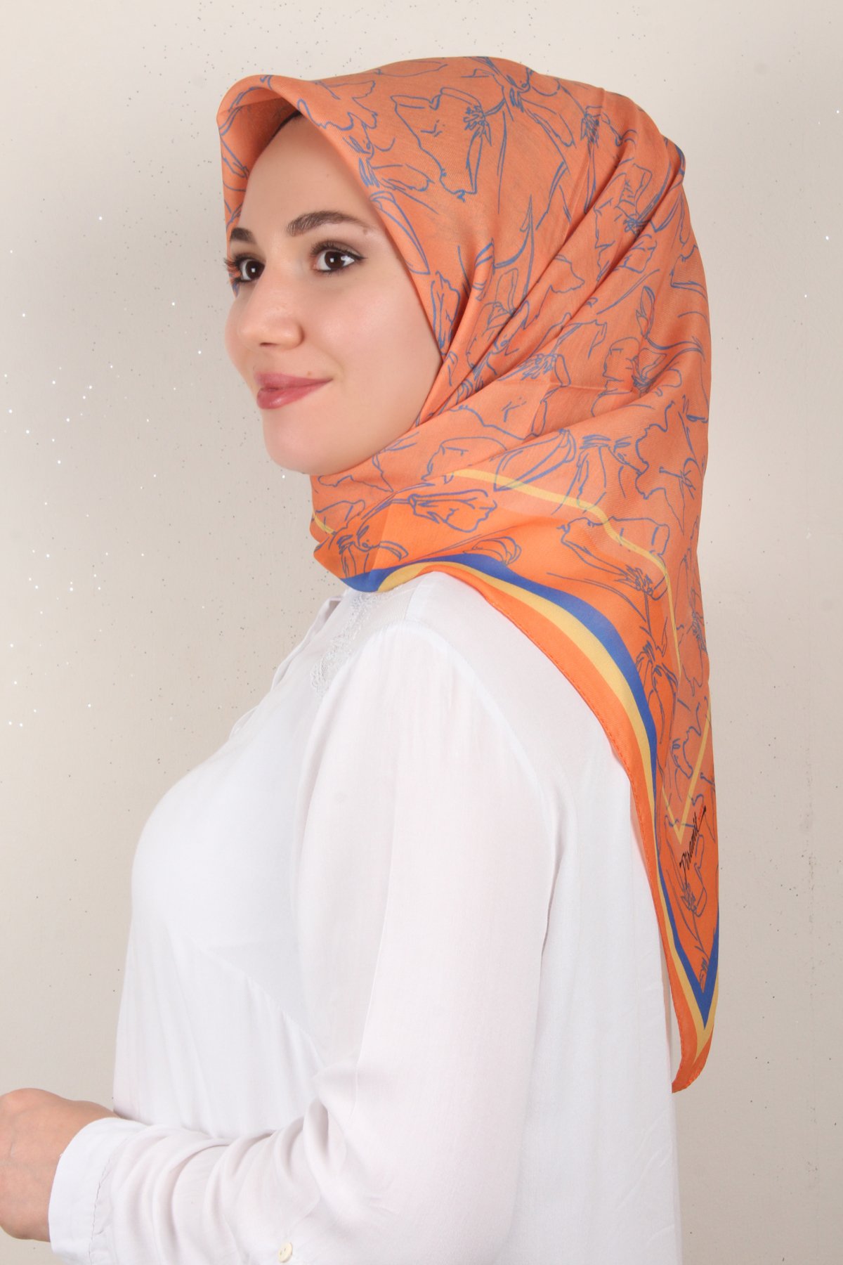 Nirvana Soft Eşarp 8098-3 Turuncu