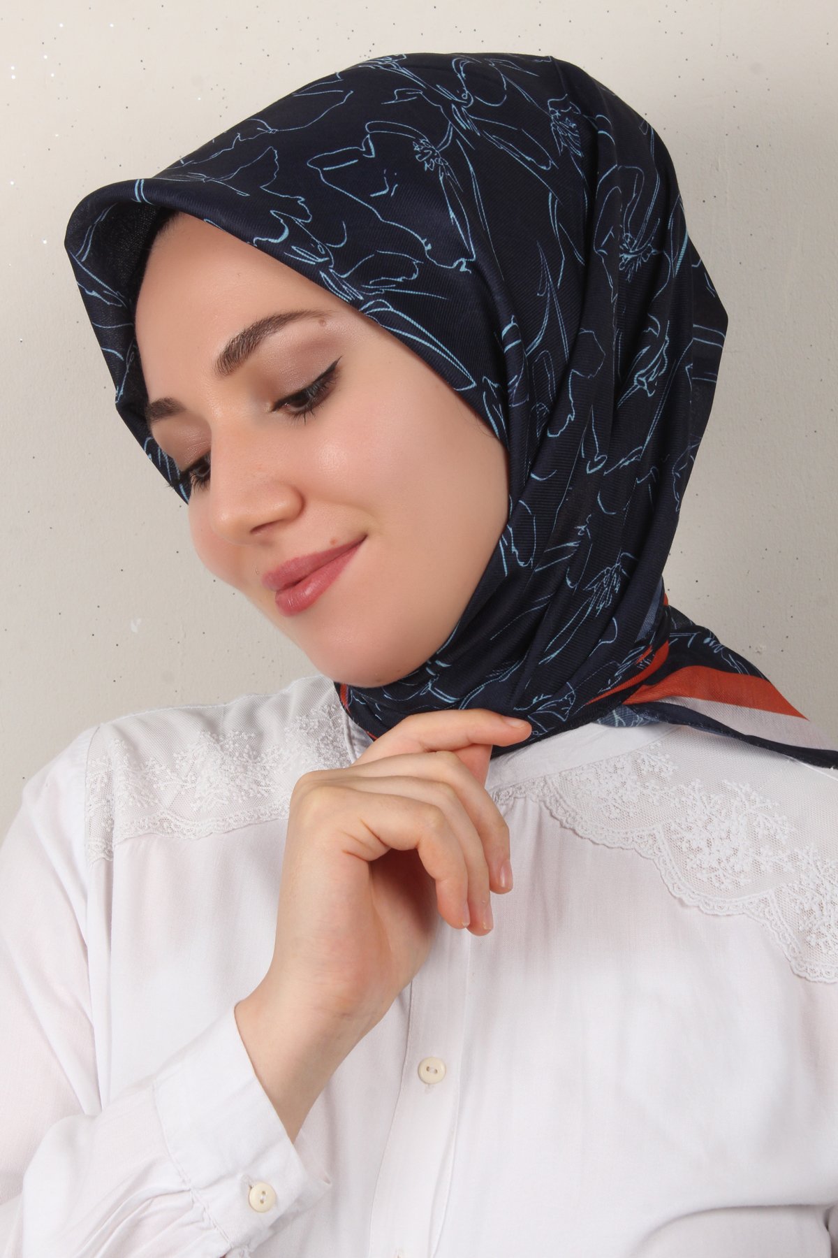 Nirvana Soft Eşarp 8098-5 Lacivert