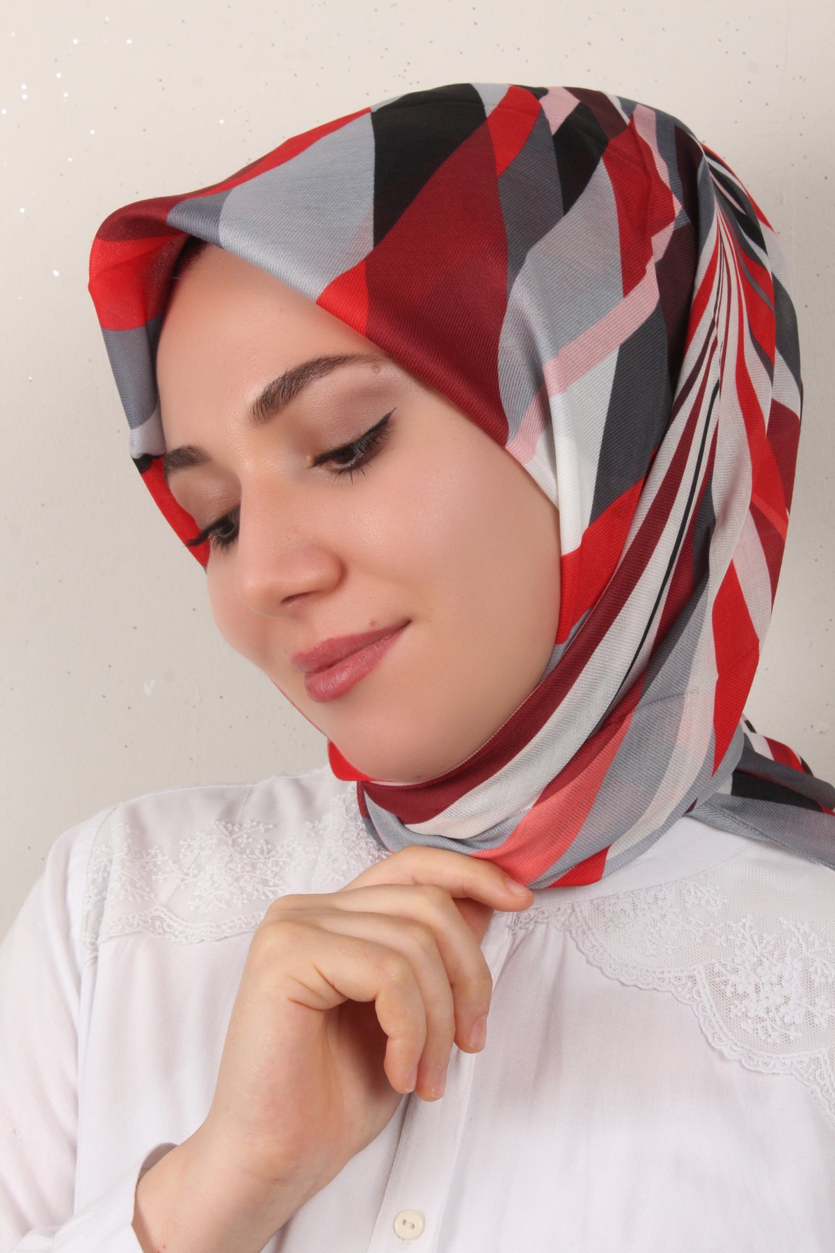 Nirvana Soft Eşarp 8099-2 Kırmızı