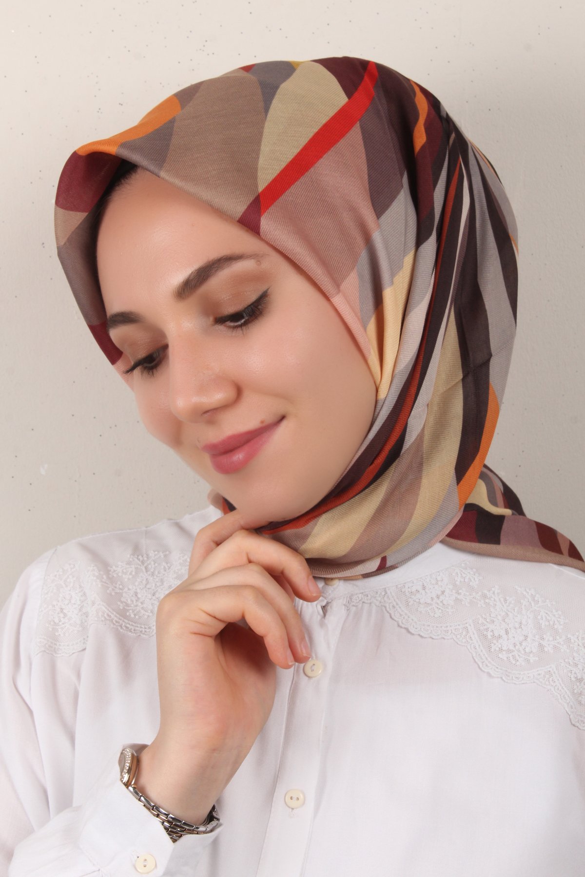 Nirvana Soft Eşarp 8099-8 Sütlü Kahve