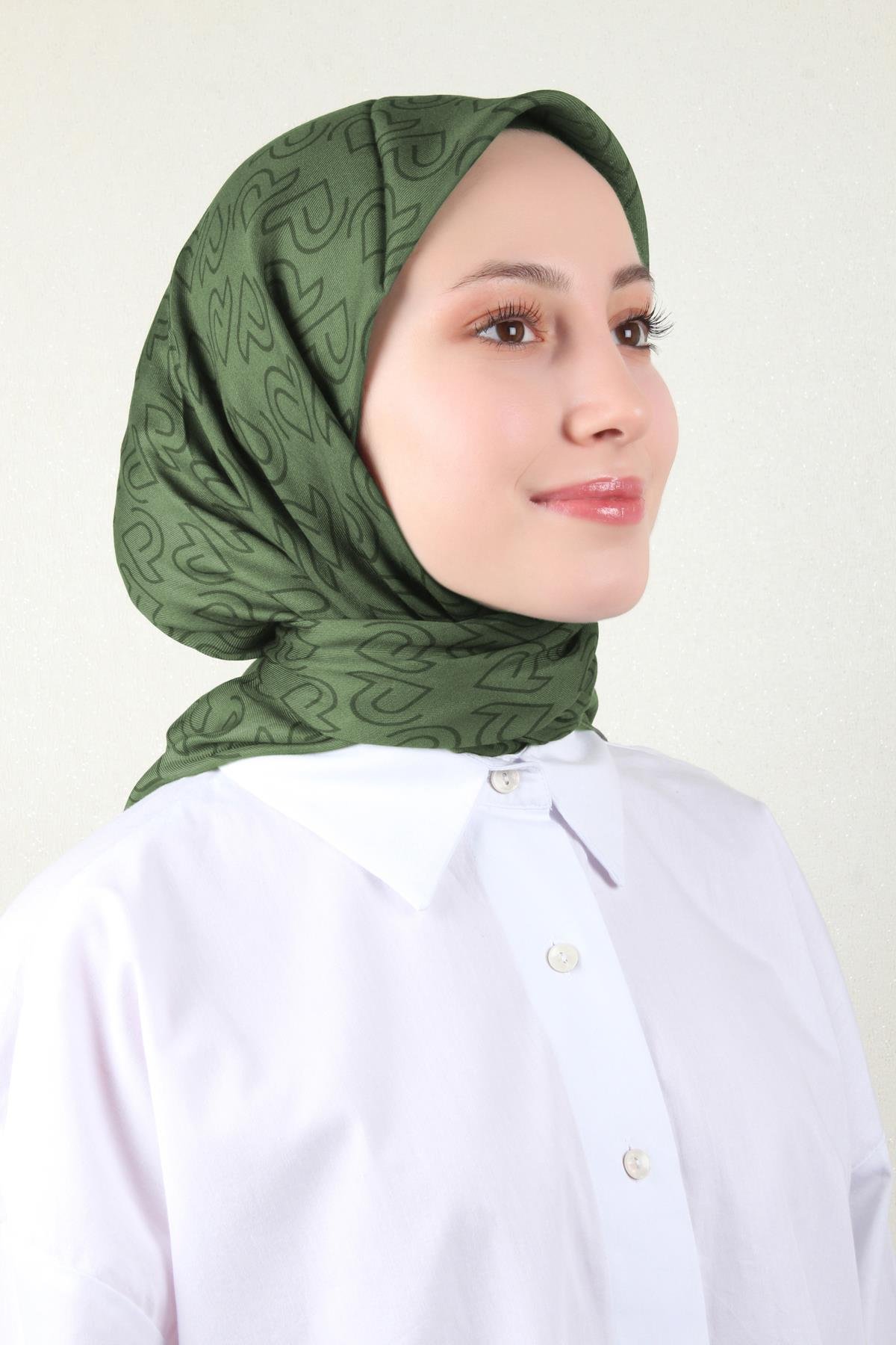 Nirvana Soft Eşarp 8101-10 Haki