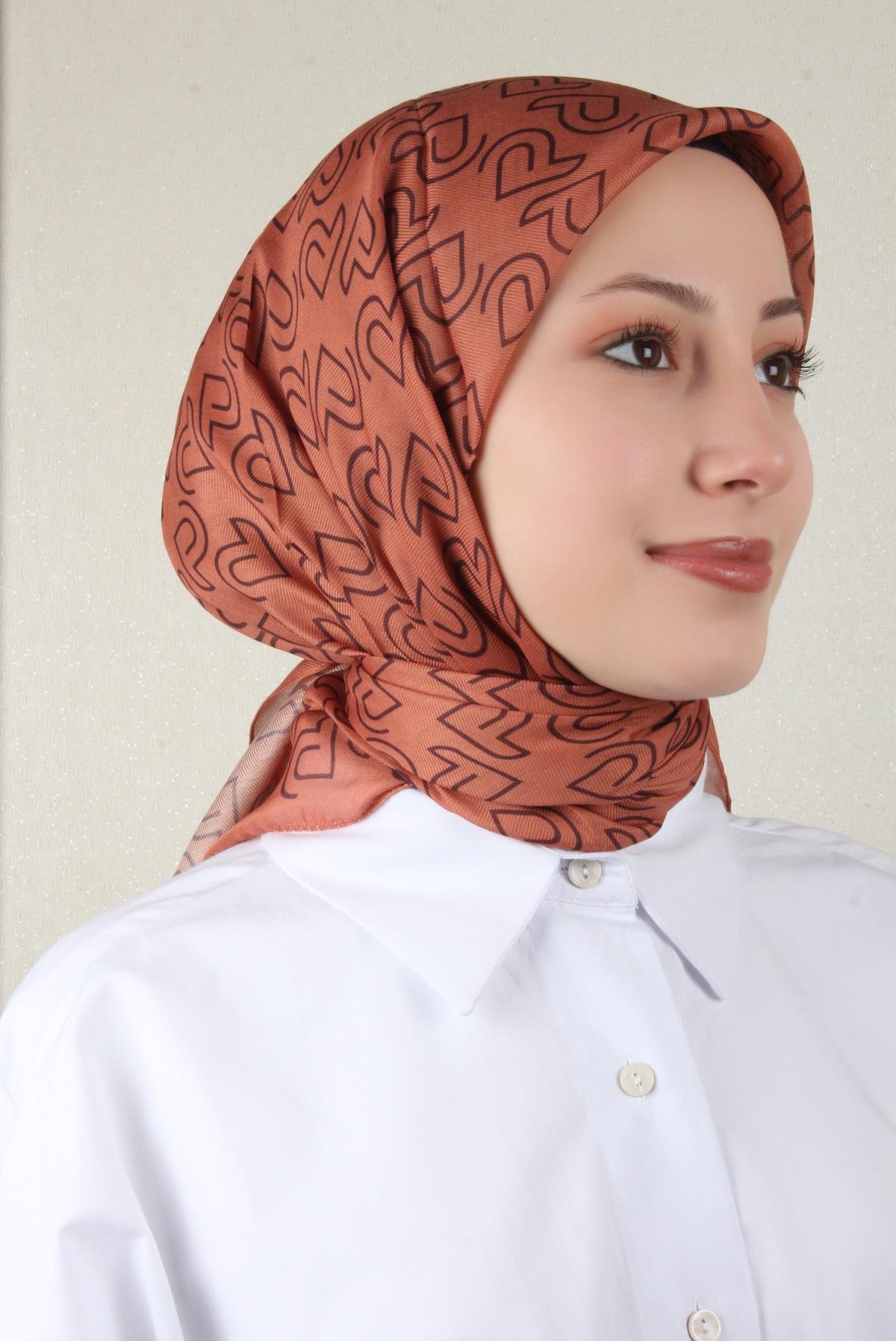 Nirvana Soft Eşarp 8101-15 Turuncu