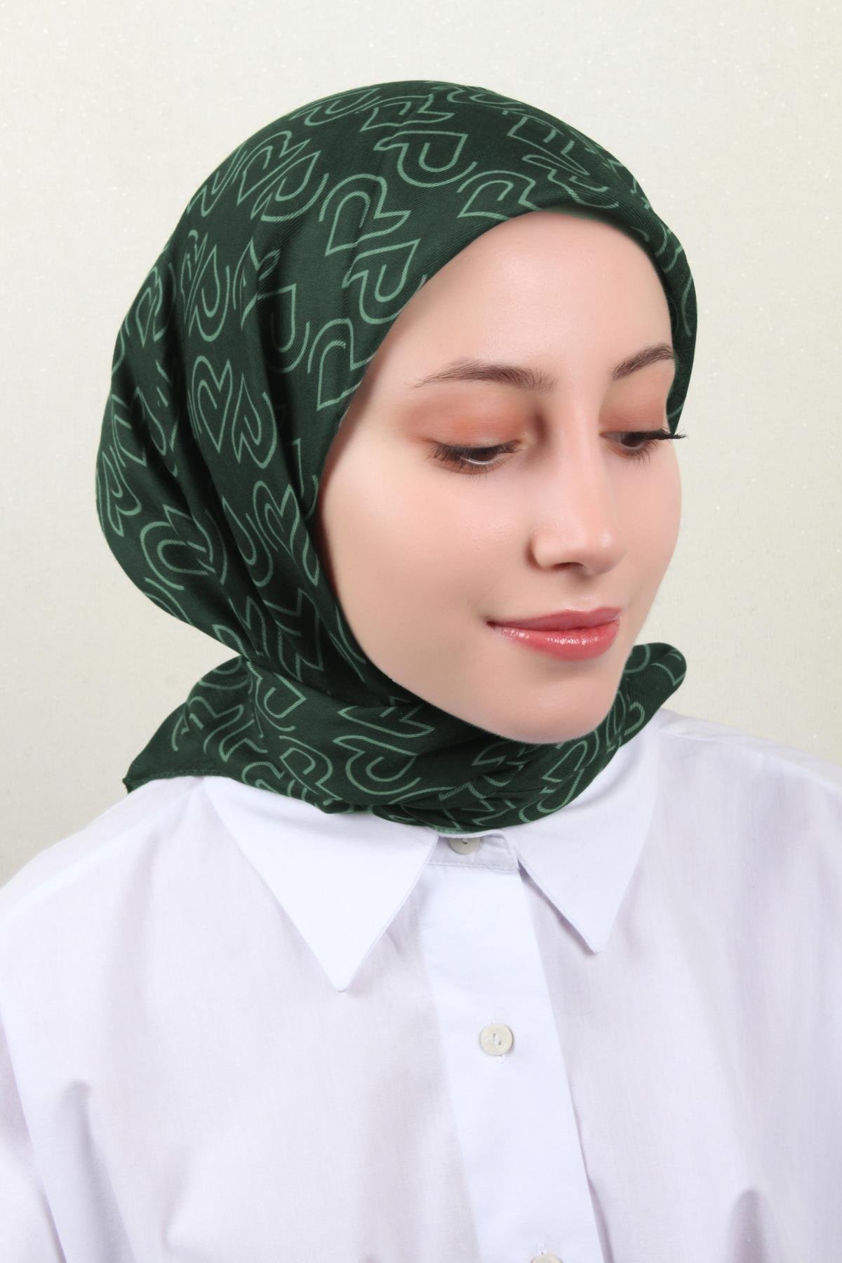 Nirvana Soft Eşarp 8101-2 Yeşil