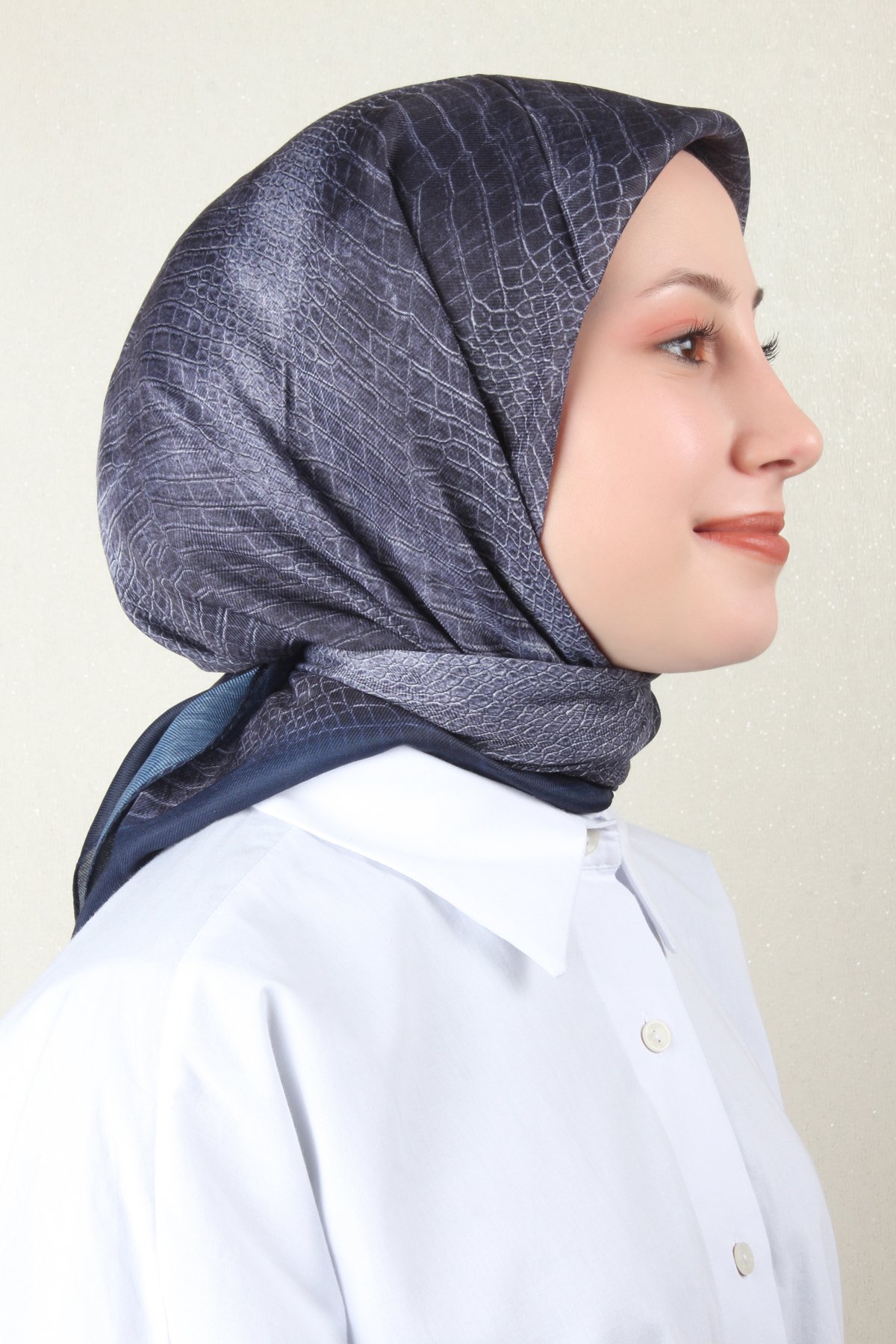 Nirvana Soft Eşarp 8103-3 Lacivert