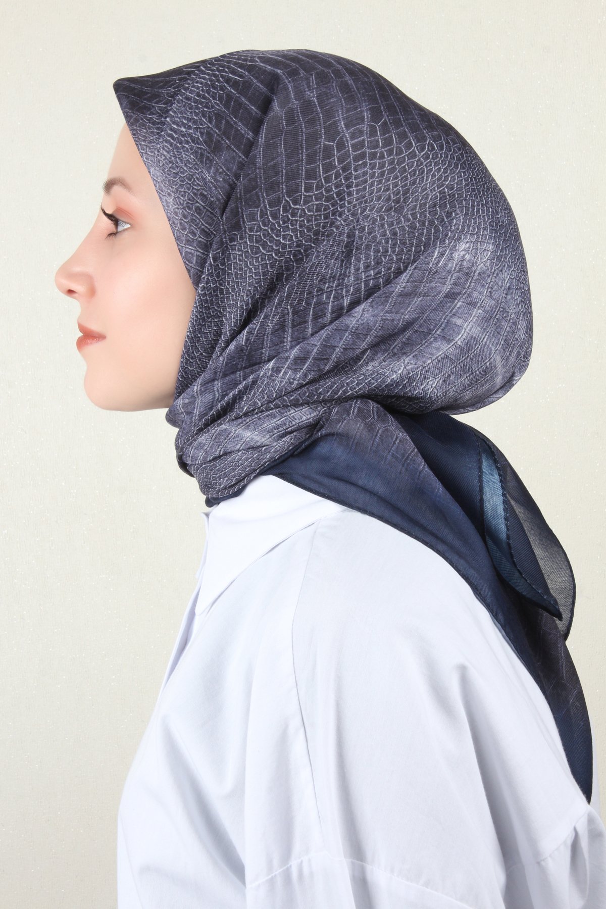 Nirvana Soft Eşarp 8103-3 Lacivert