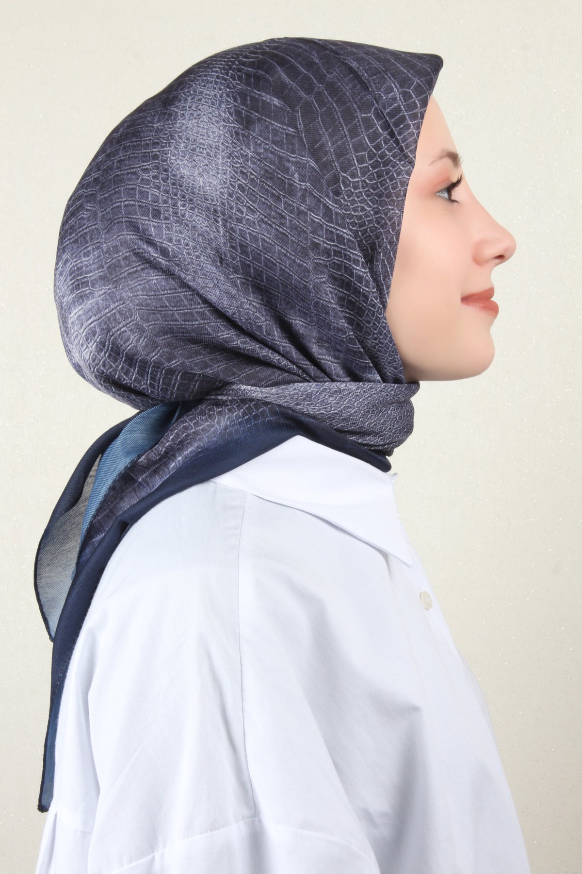 Nirvana Soft Eşarp 8103-3 Lacivert