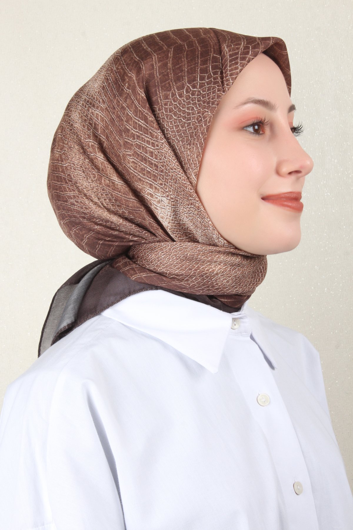Nirvana Soft Eşarp 8103-6 Kahverengi