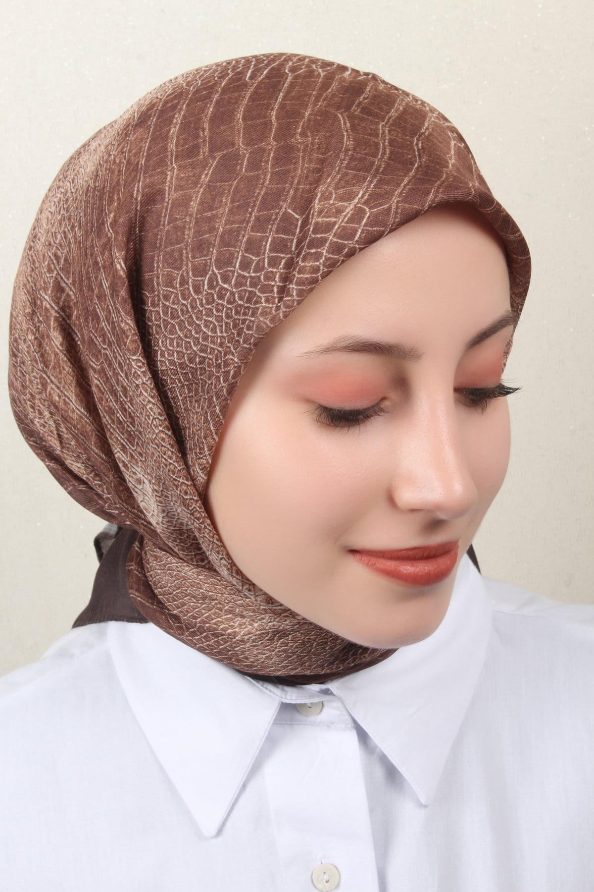 Nirvana Soft Eşarp 8103-6 Kahverengi