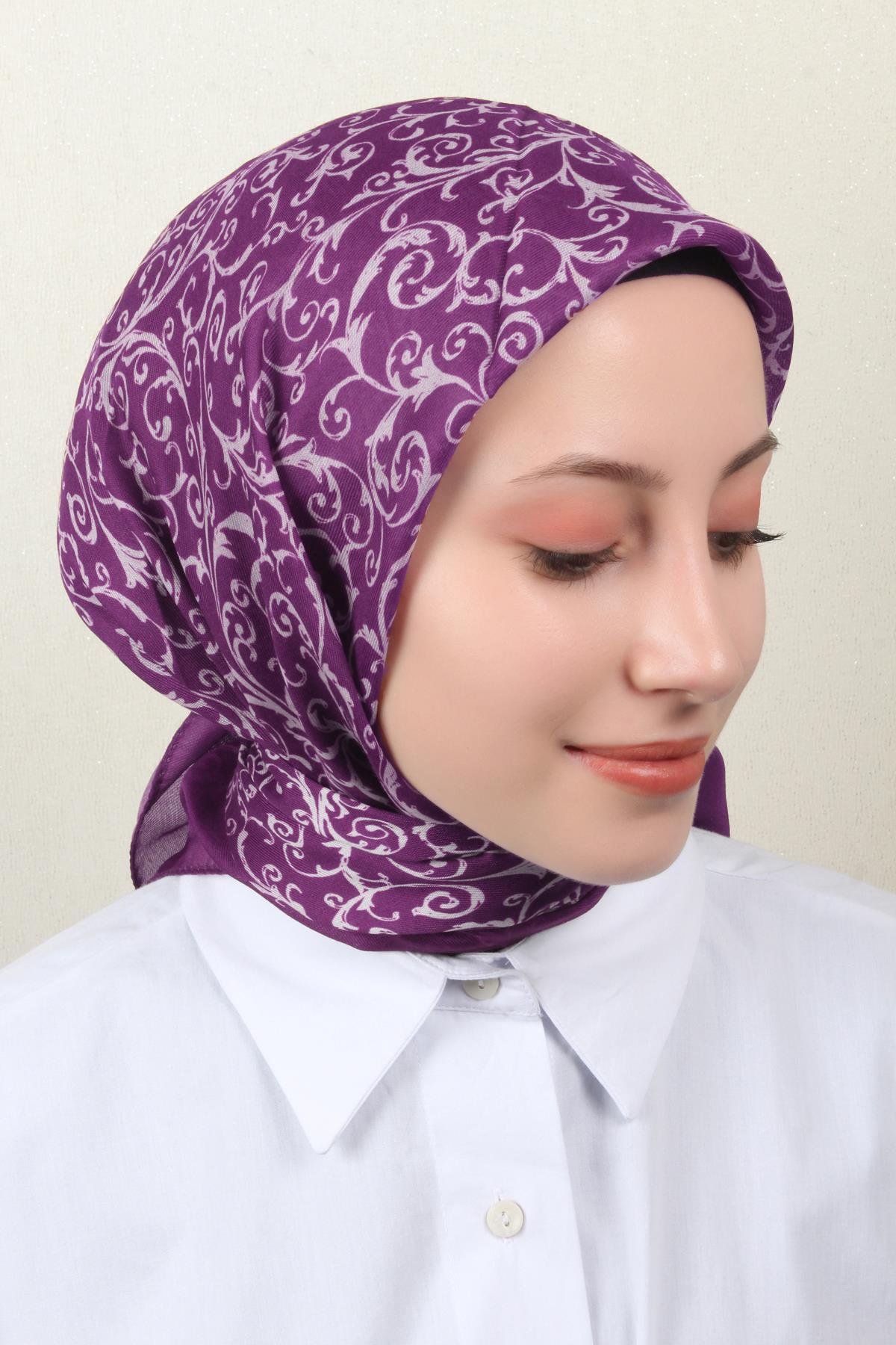 Nirvana Soft Eşarp 8104-13 Mürdüm