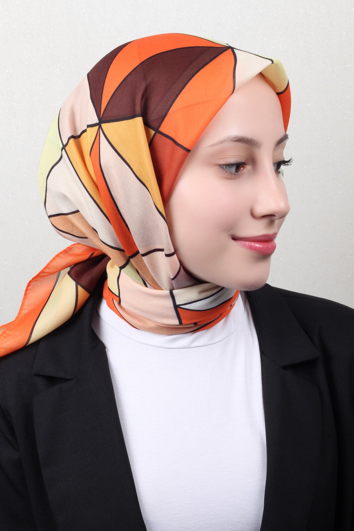 Nirvana Soft Eşarp 8106-4 Turuncu