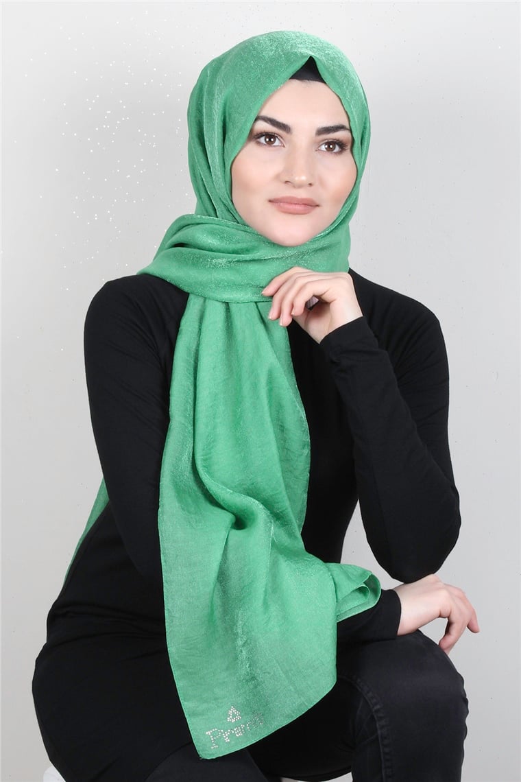 Olivya Simli Şal 4001-1 Yeşil