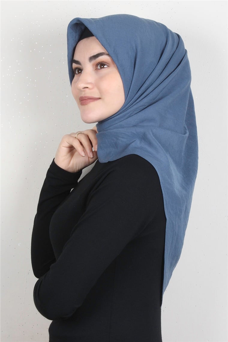 Pamuk Caz Eşarp 4651-15 İndigo