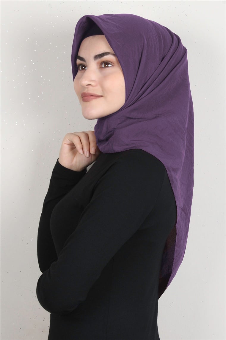 Pamuk Caz Eşarp 4651-7 Mor