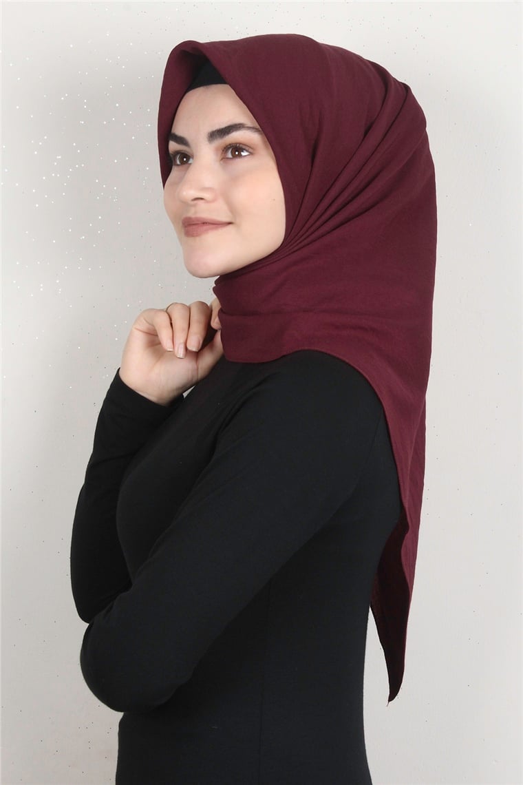 Pamuk Caz Eşarp 4651-8 Bordo