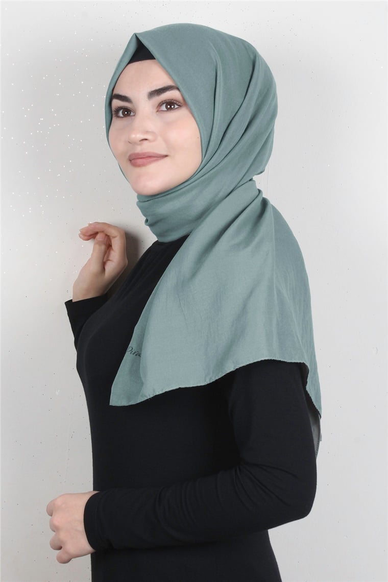 Pamuk Caz Şal 1482-10 Mint Yeşili