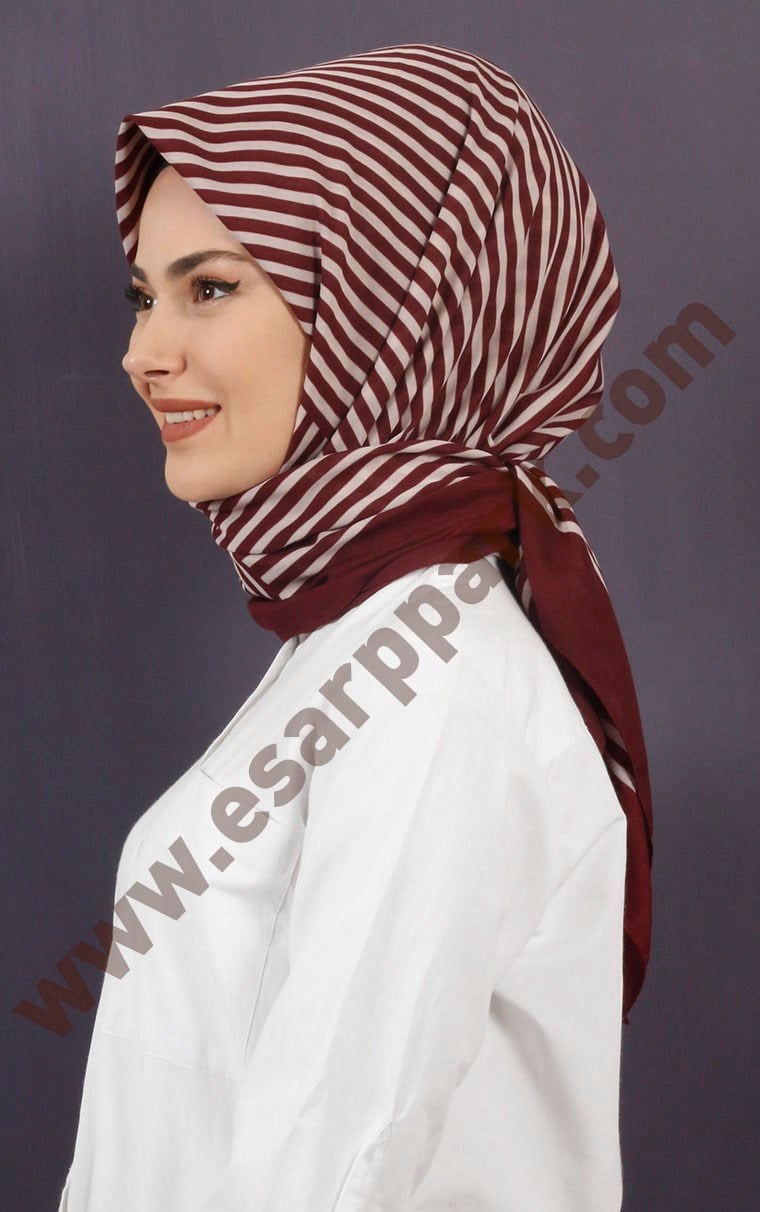 Pamuklu 140x140 Cm Eşarp 1070-15