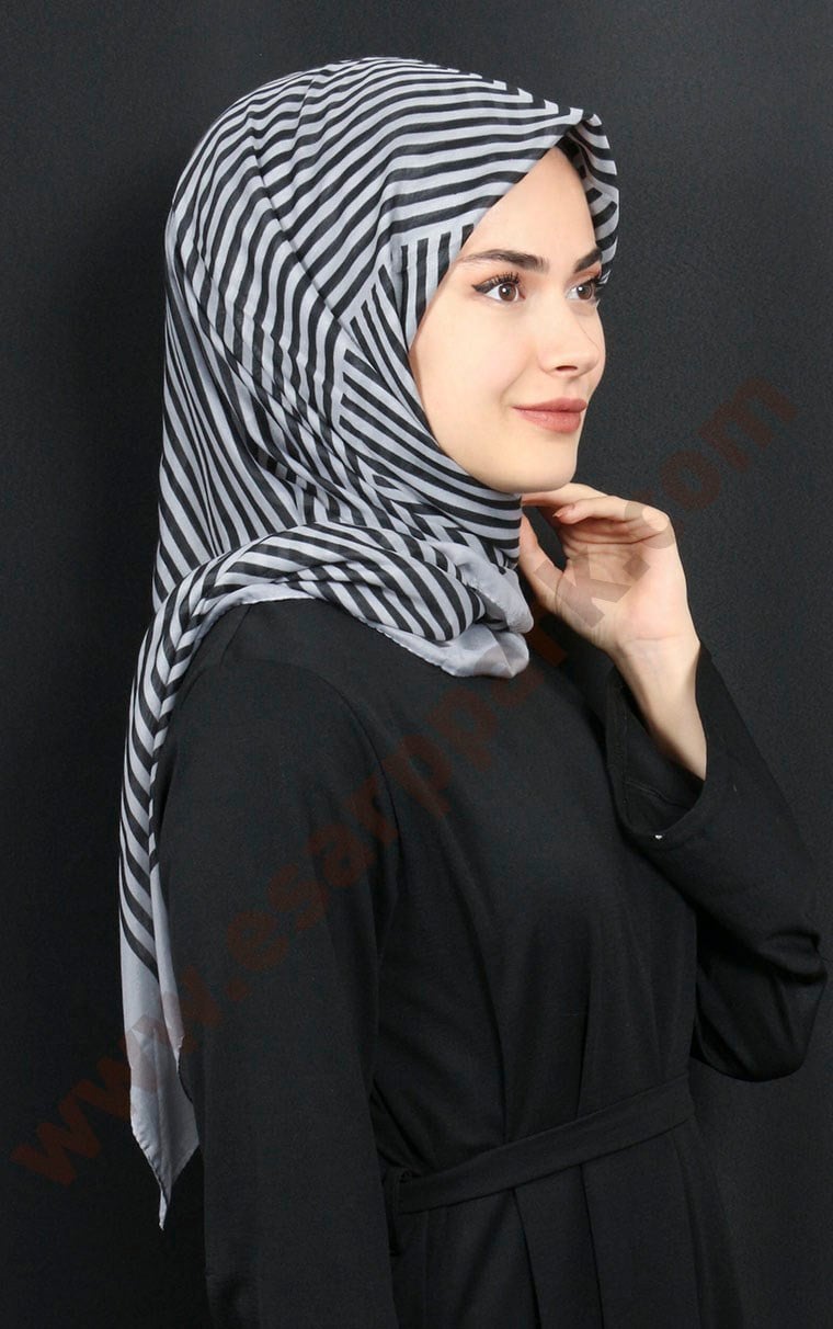 Pamuklu 140x140 Cm Eşarp 1070-3