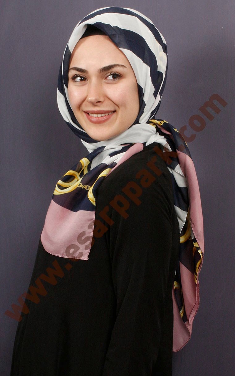 Pamuklu 140x140 Cm Eşarp 1071-3