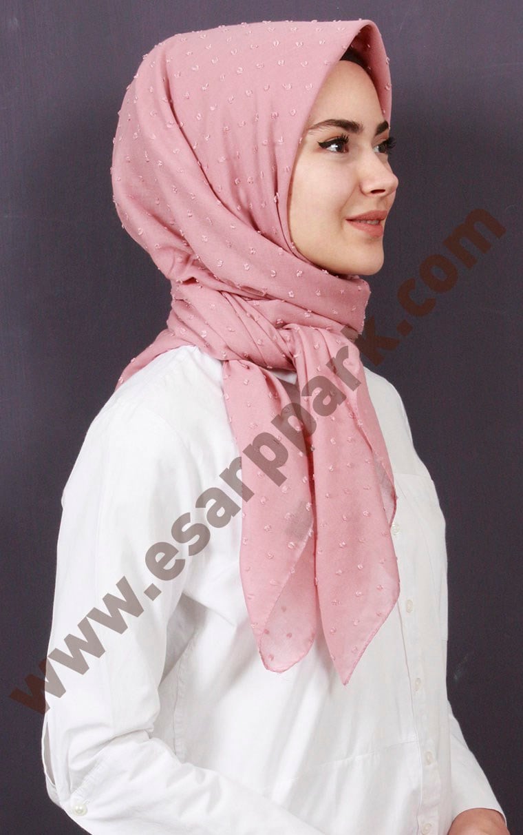 Pamuklu 140x140 Cm Eşarp 1091-1