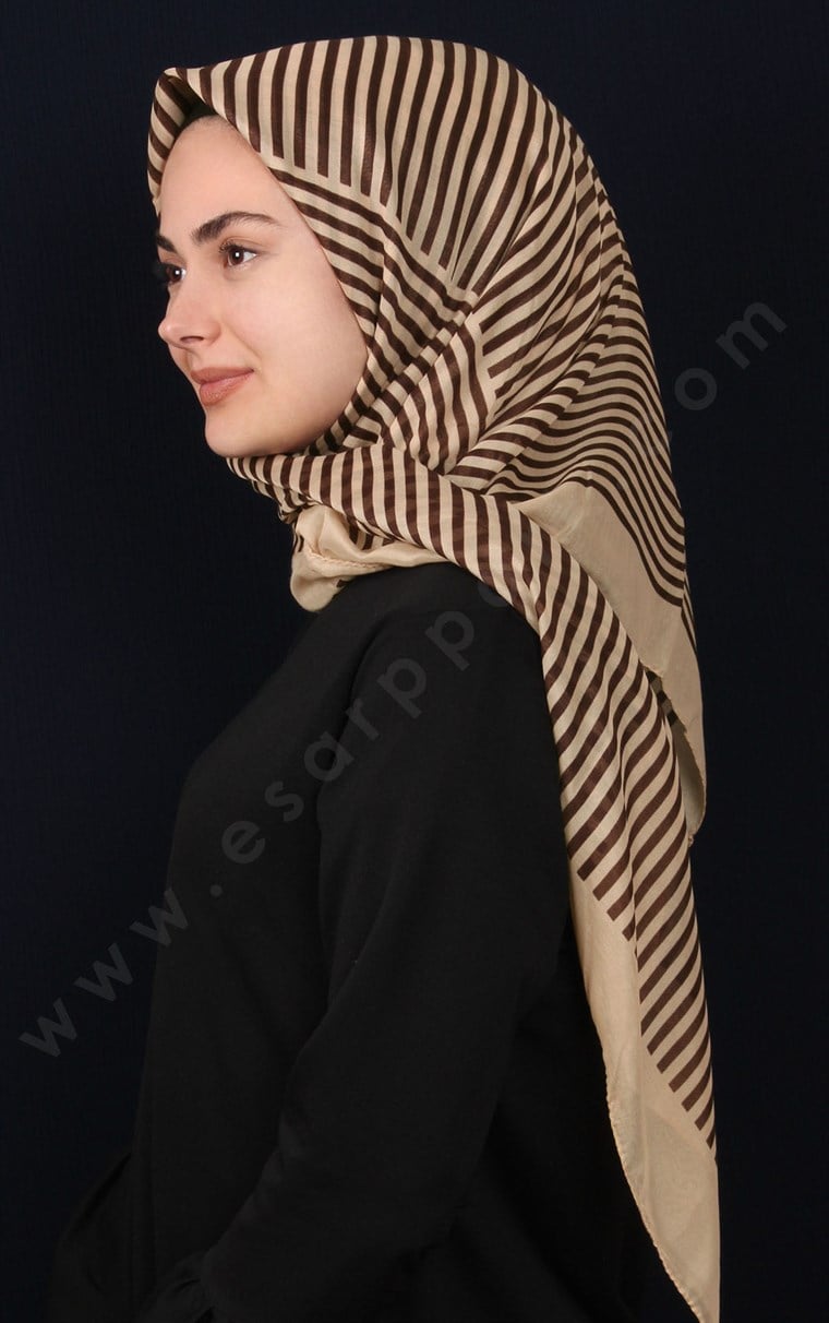 Pamuklu 140x140 Cm Eşarp 1092-12