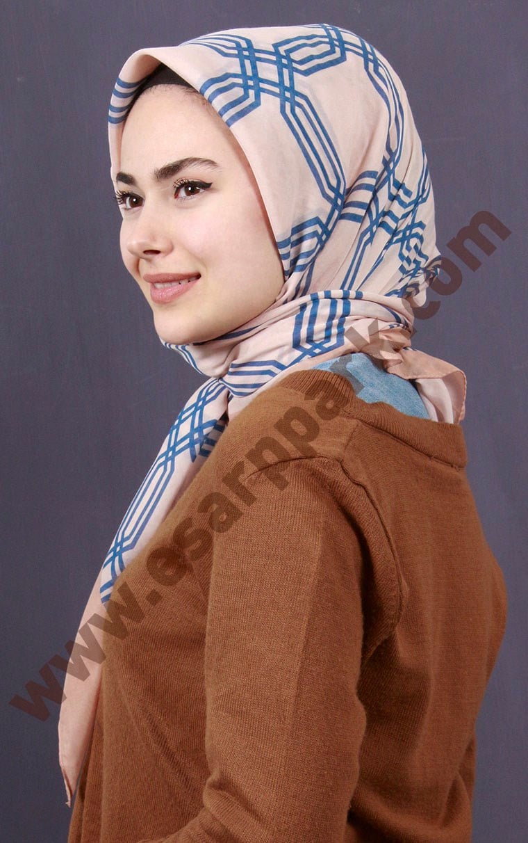 Pamuklu 140x140 Cm Eşarp 1093-10