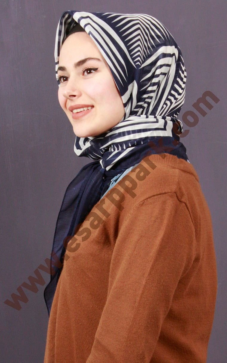 Pamuklu 140x140 Cm Eşarp 1094-11