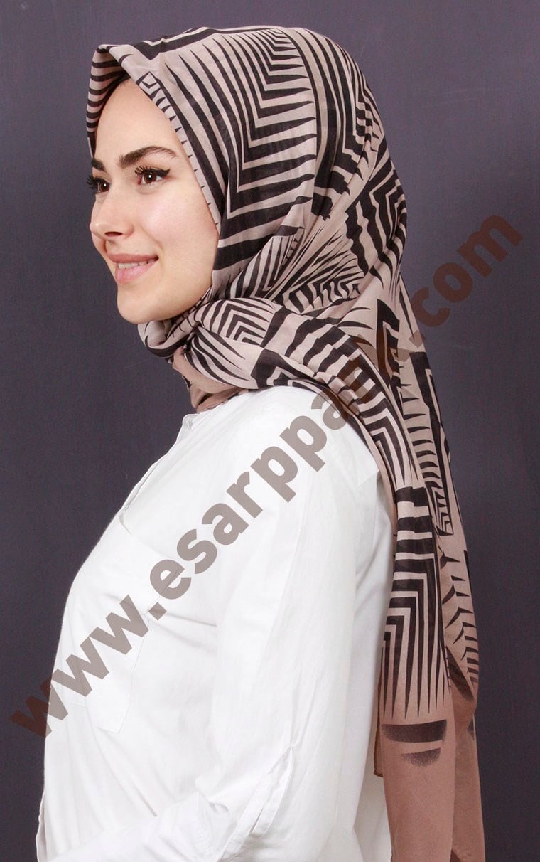 Pamuklu 140x140 Cm Eşarp 1094-12