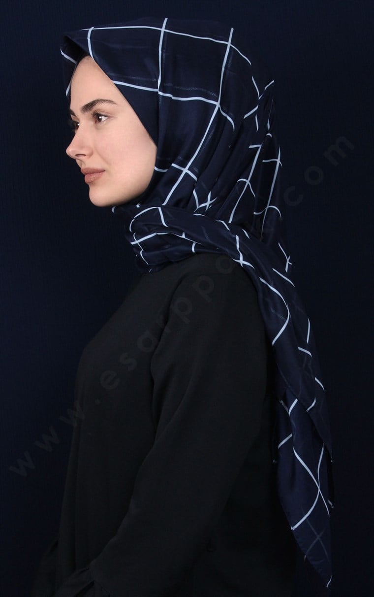 Pamuklu 140x140 Cm Eşarp 1094-13