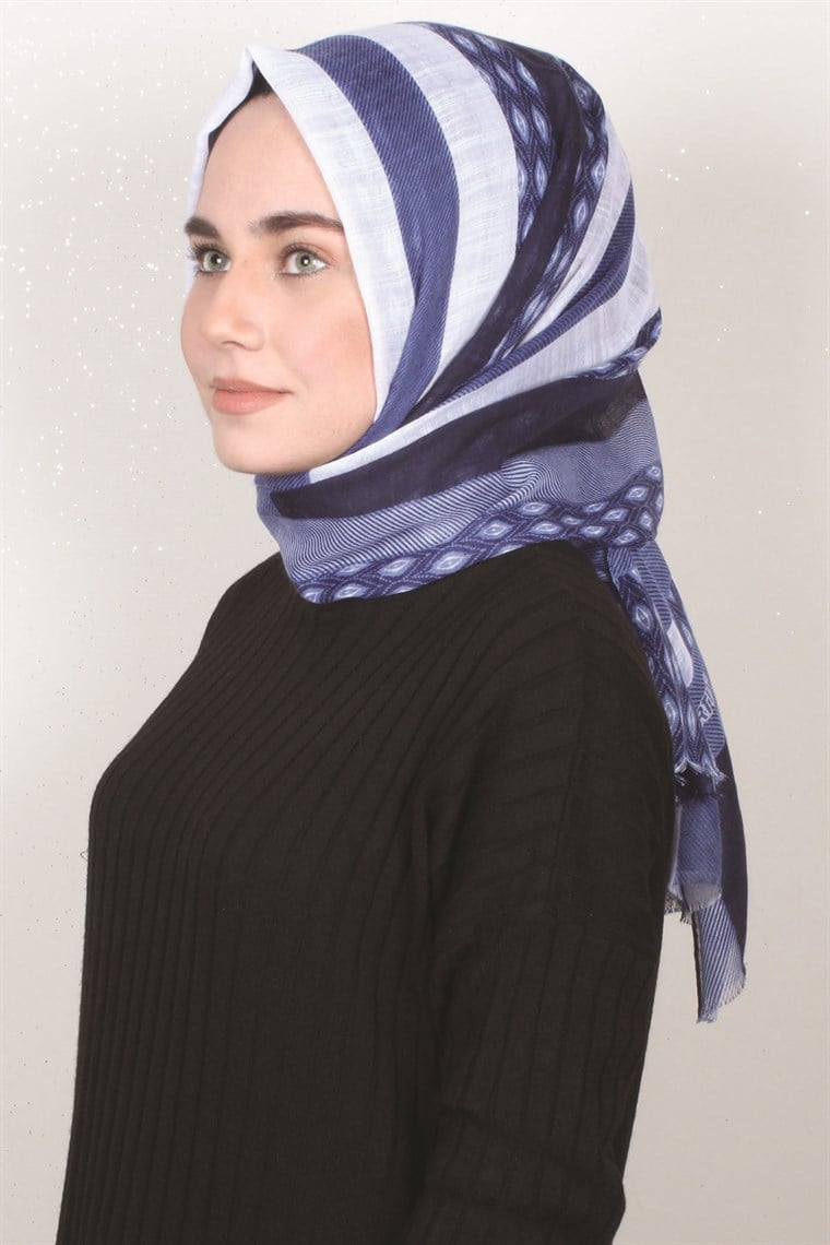 Pamuklu Desenli Şal 5253-8
