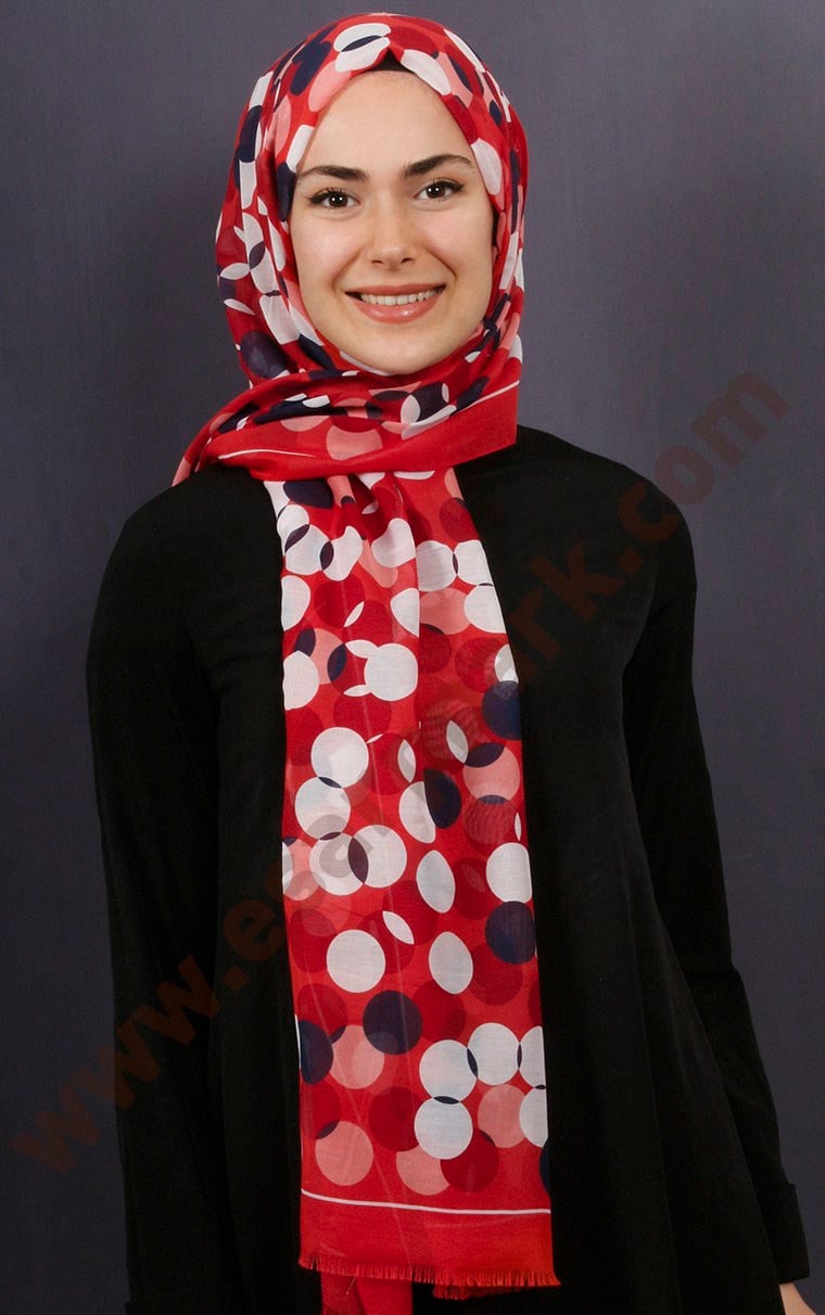 Pamuklu Desenli Şal 5280-8