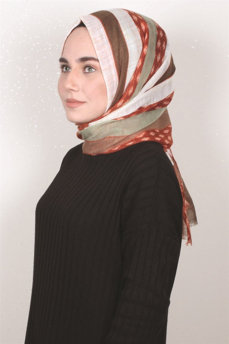 Pamuklu Desenli Şal 5282-1