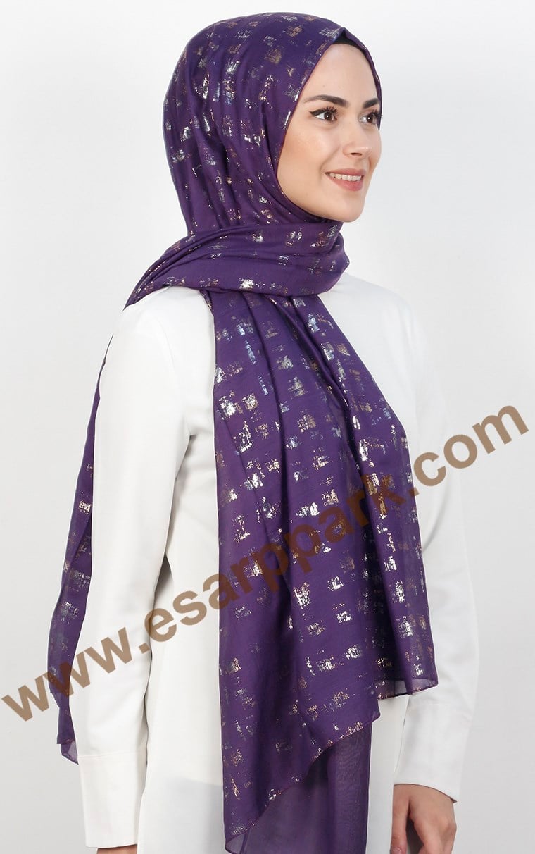 Pamuklu Desenli Şal 5286-2