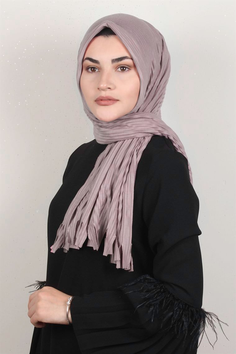 Pamuklu Hazır Şal 1589-30 Gül Kurusu
