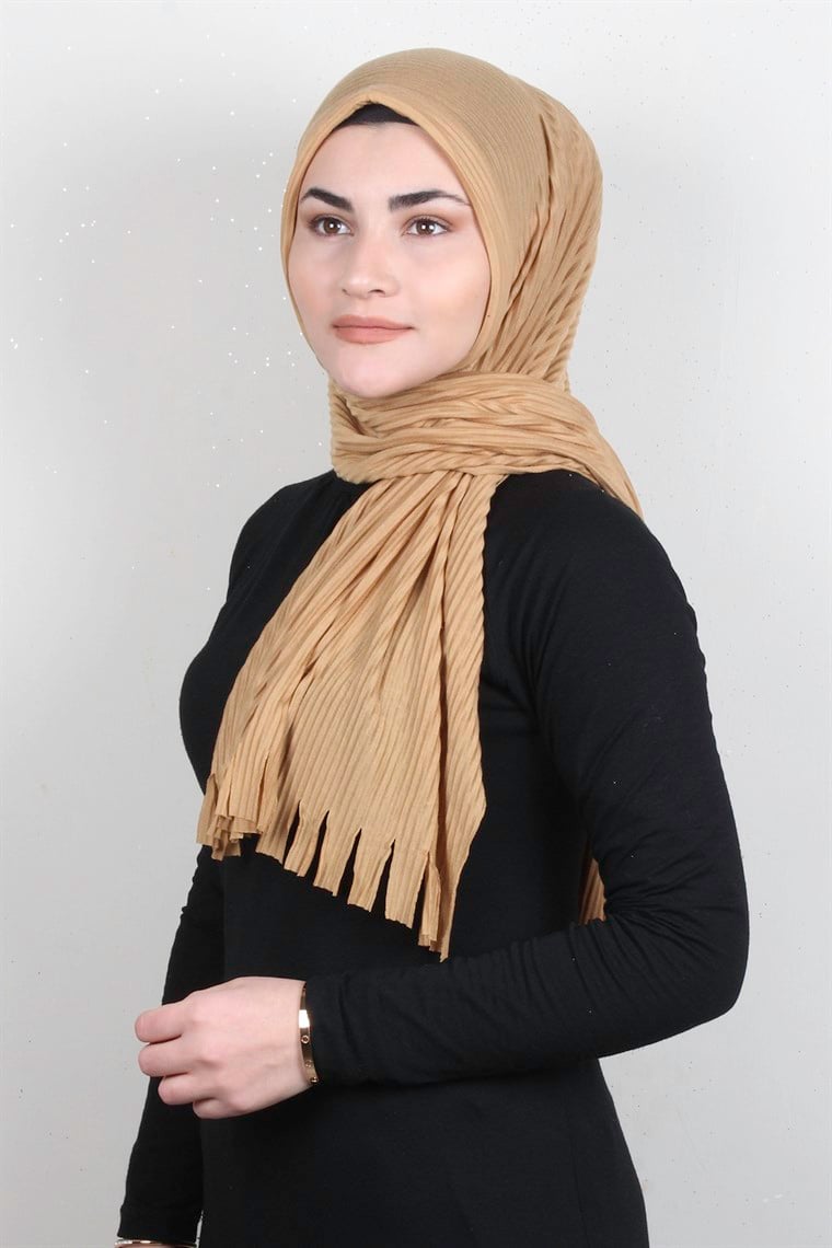 Pamuklu Hazır Şal 1589-44 Gold