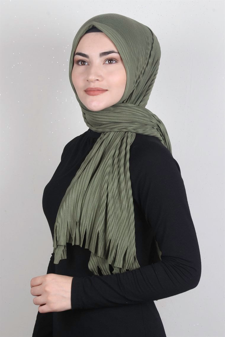 Pamuklu Hazır Şal 1589-51 Haki