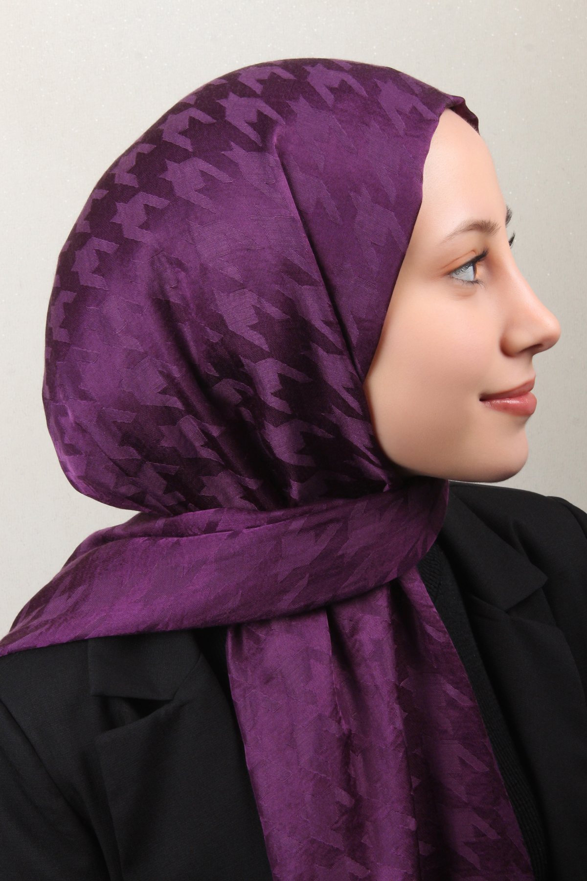 Pamuklu Jakar Şal 4110-13 Mor