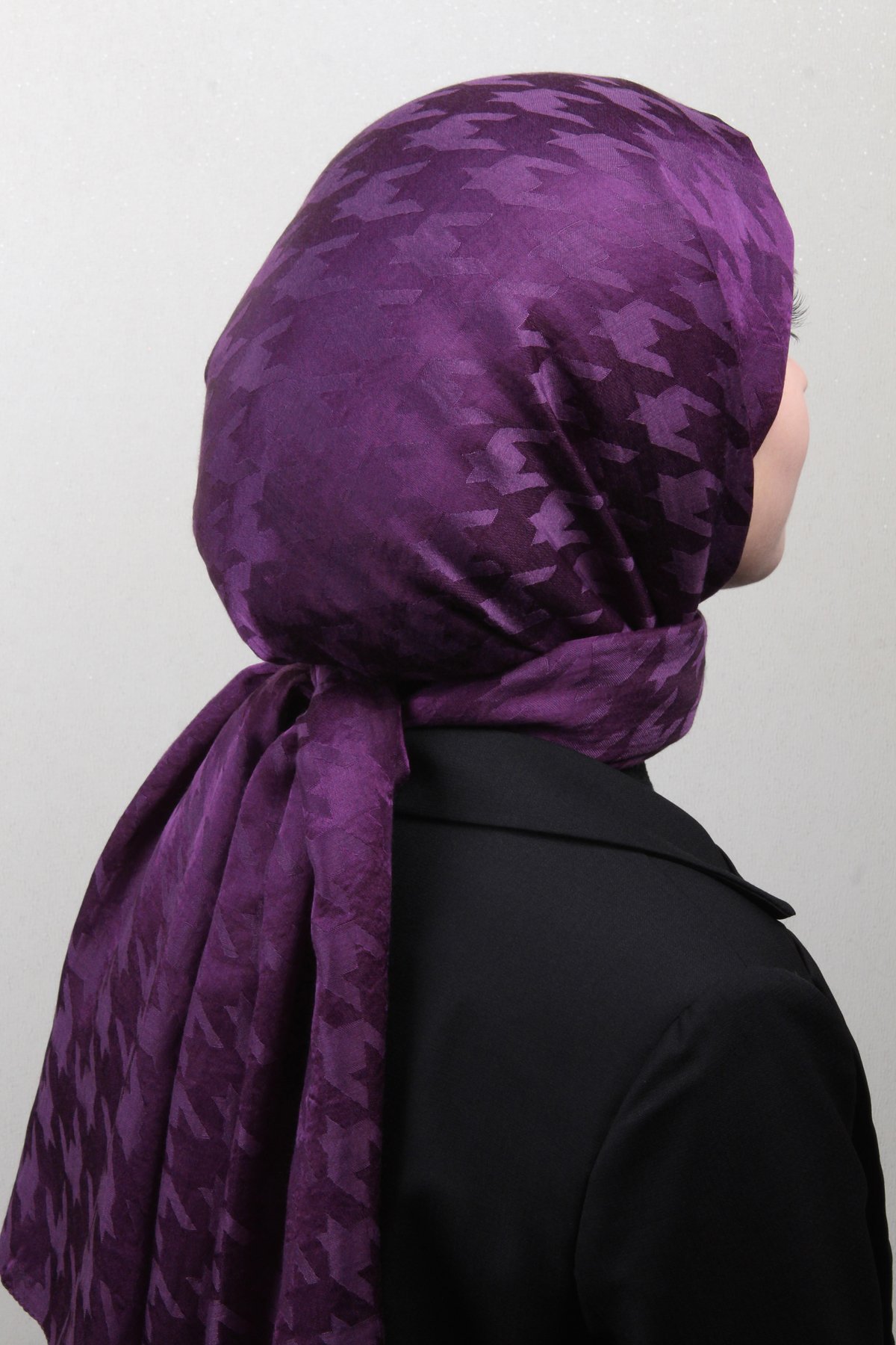 Pamuklu Jakar Şal 4110-13 Mor