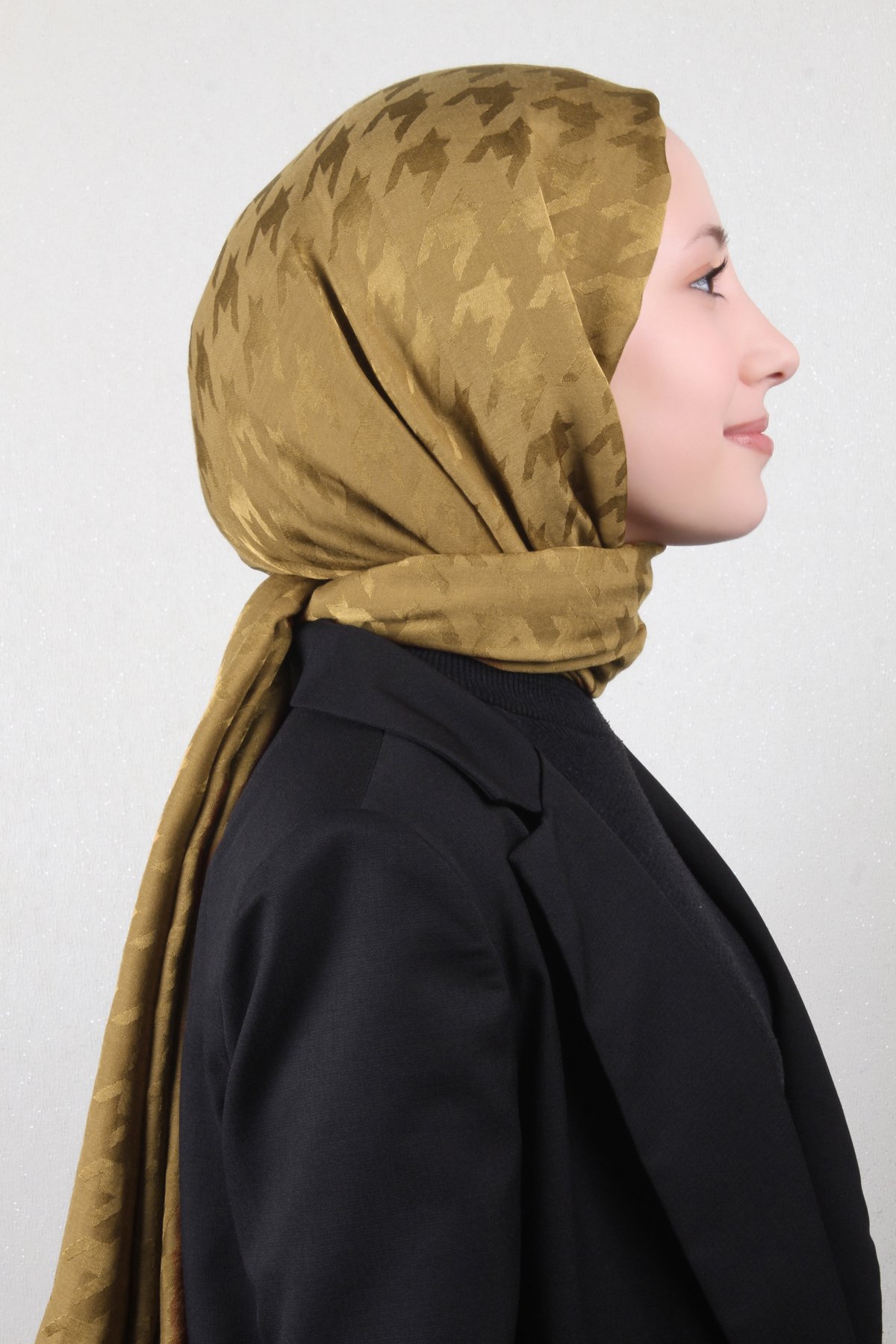 Pamuklu Jakar Şal 4110-15 Hardal