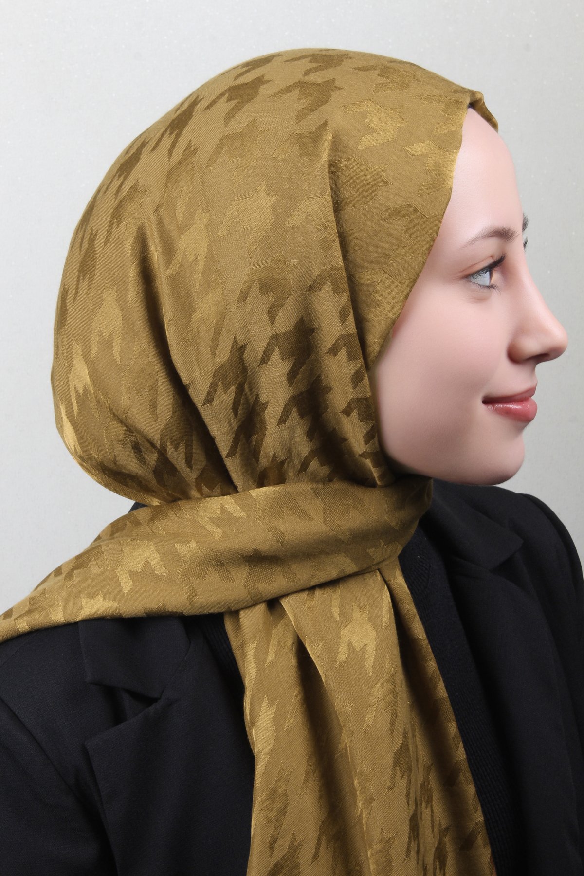 Pamuklu Jakar Şal 4110-15 Hardal