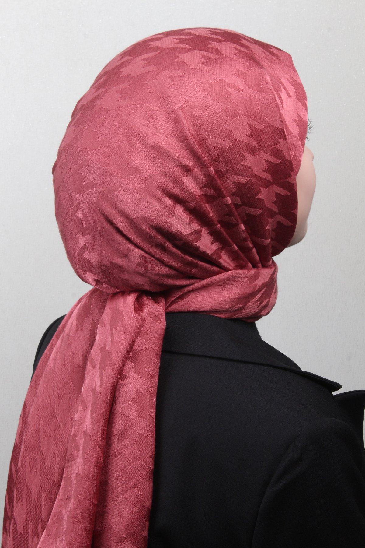 Pamuklu Jakar Şal 4110-3 Gül Kurusu