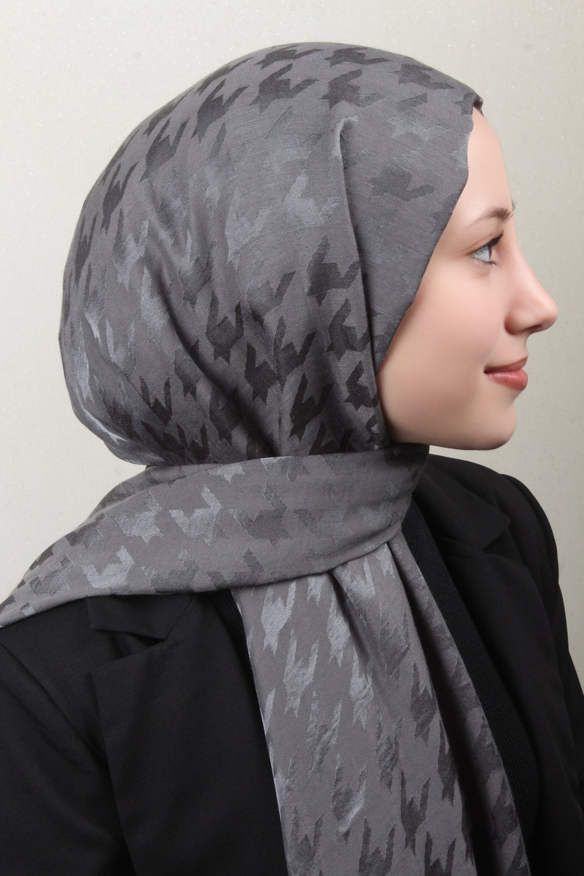 Pamuklu Jakar Şal 4110-6 Füme