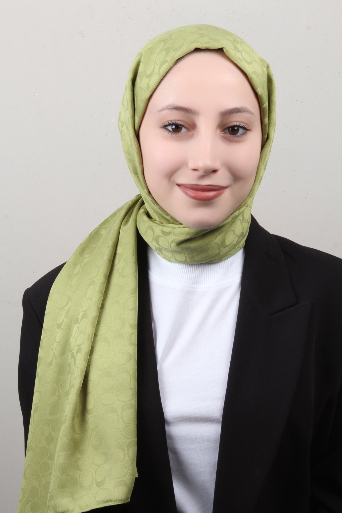 Pamuklu Jakar Şal 4113-1 Olive