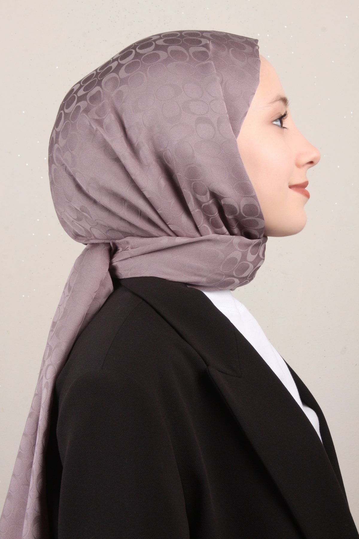 Pamuklu Jakar Şal 4113-10 Füme