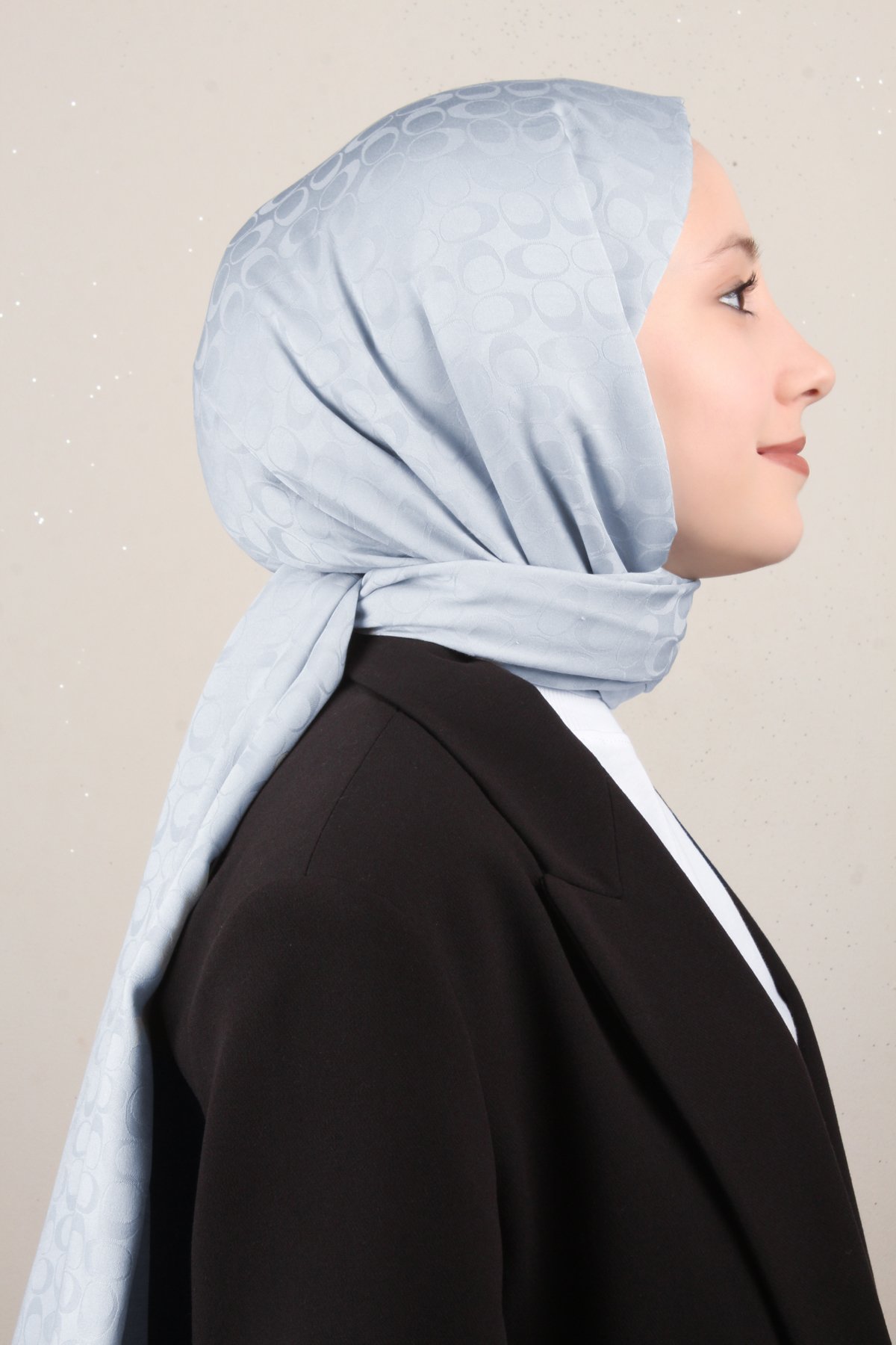 Pamuklu Jakar Şal 4113-15 Açık Gri