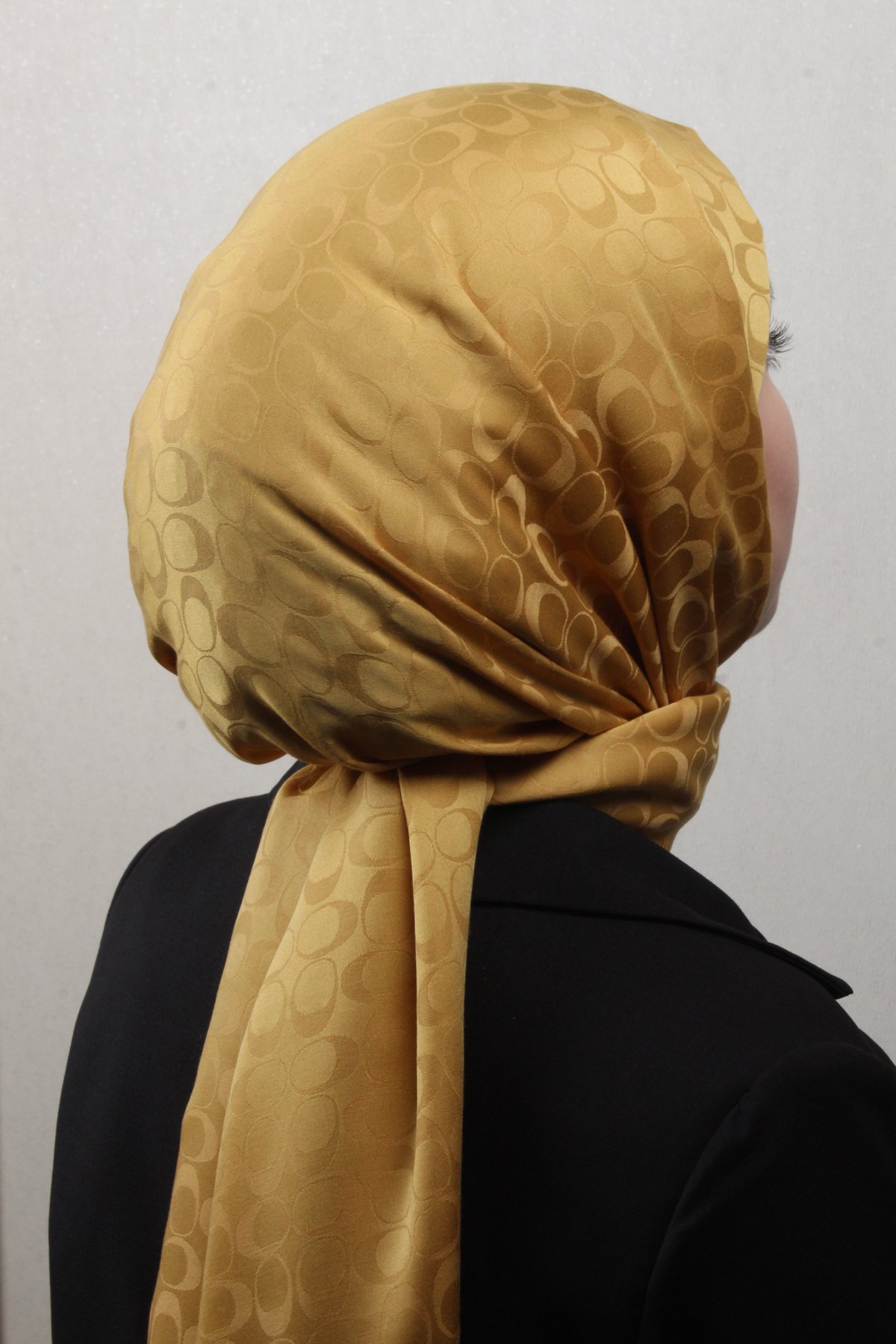 Pamuklu Jakar Şal 4113-16 Hardal