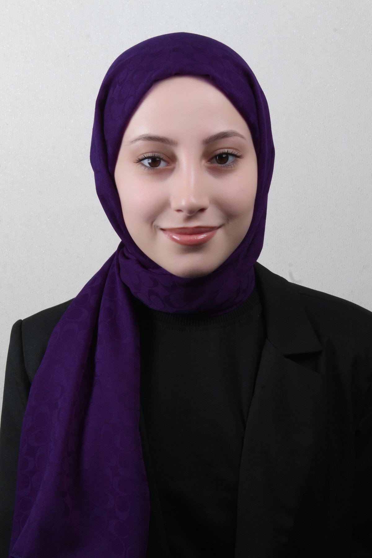 Pamuklu Jakar Şal 4113-19 Mor