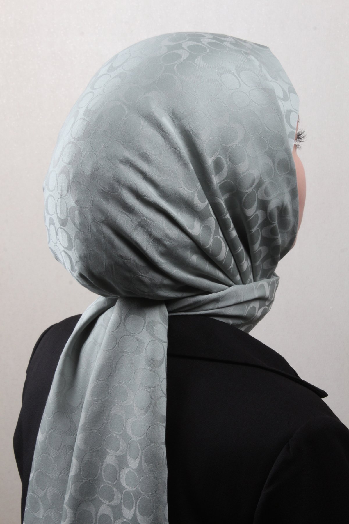 Pamuklu Jakar Şal 4113-21 Mint Yeşili