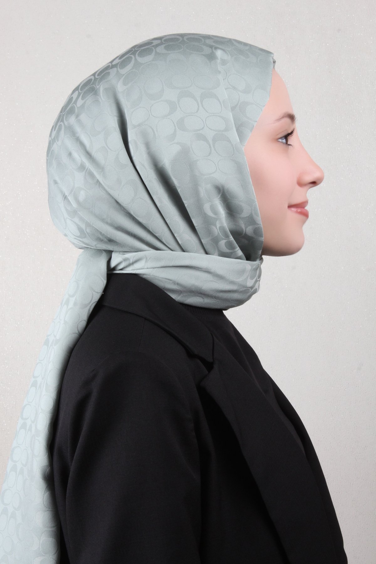 Pamuklu Jakar Şal 4113-21 Mint Yeşili